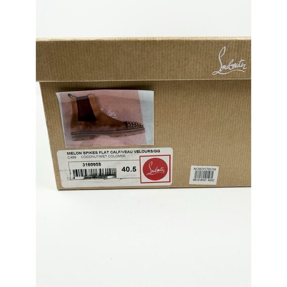 Size 7.5US - Christian Louboutin Melon Spikes Boots NEW main image 9